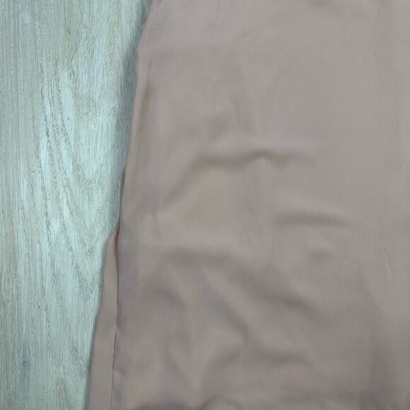 NWT ASOS Peach Cream Cocktail One Shoulder Sheath Ruffle Mini Dress 2 - Picture 8 of 14